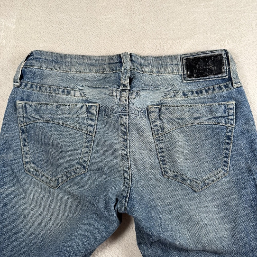 Robin's Jean Womens 27 Skinny Jeans Light Wash Low Rise Stretch Y2K Denim